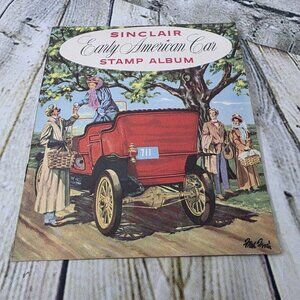 Vintage Sinclair Early American Car Stamp Album With Stamps Complete